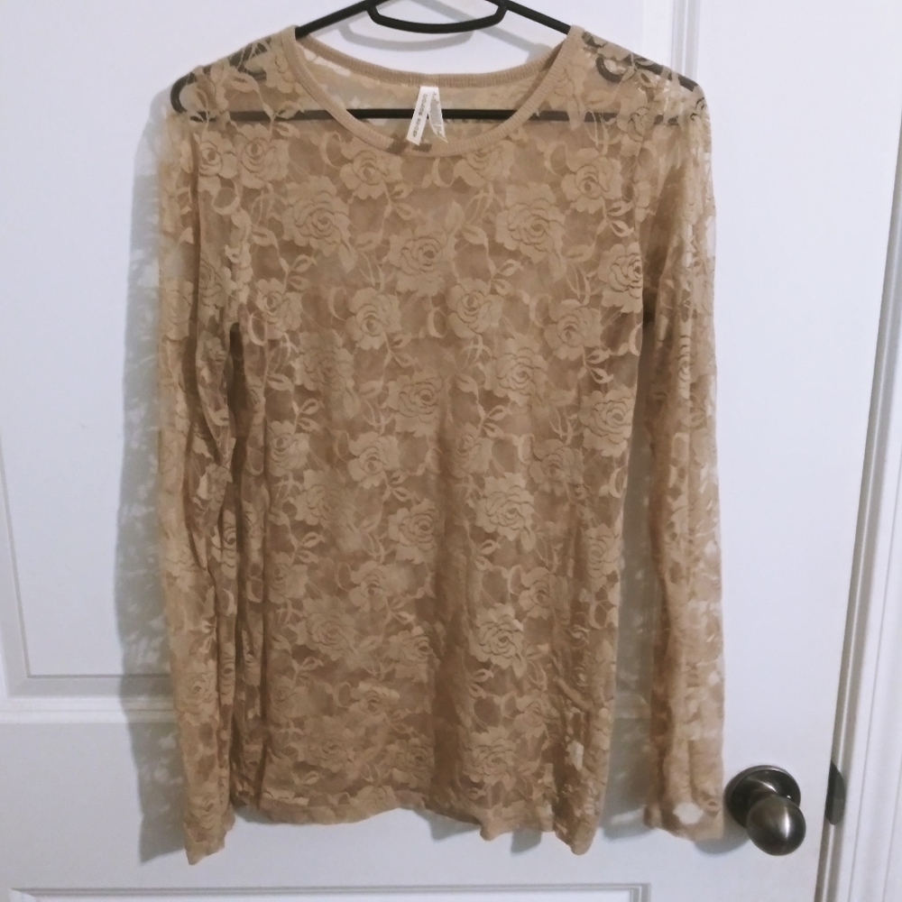 Sale vintage y2k lace long leeve top